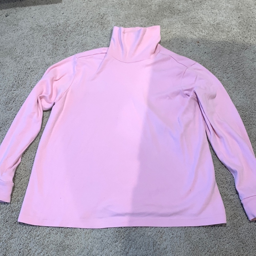 Karen Scott Pink Turtle Neck Sweater